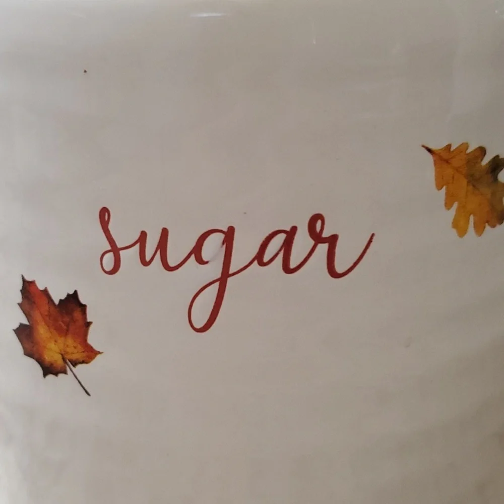 Fall Leaves Sugar Jar